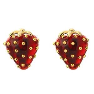 kate spade ♠️🍓 tutti frutti strawberry stud earrings